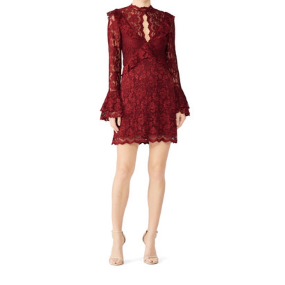 Saylor Lace Keyhole Dress